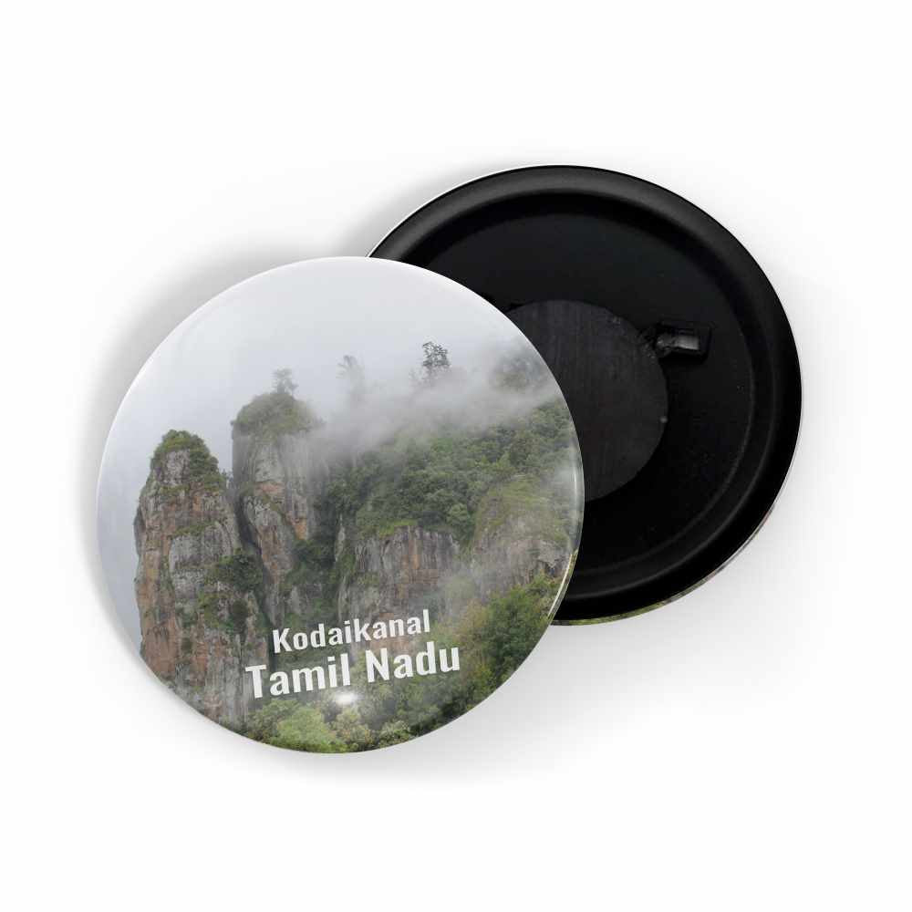 dhcrafts Fridge Magnet Multicolor Kodakanal D4 Tamil nadu Tourist Place Glossy Finish Design Pack of 1 (58mm)